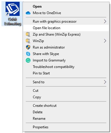 CubitEstimatingOpenFileLocation.JPG
